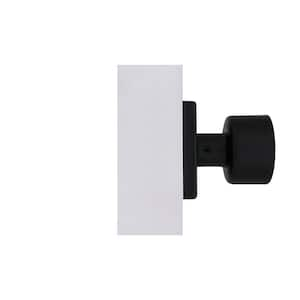 Ridgeway Matte Black Dummy Door Knob with Square Rose