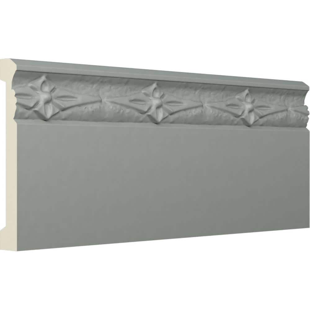 Gray Polyurethane Sussex Baseboard Moulding 94.5" Length