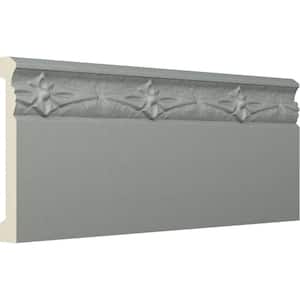 5/8 in. x 4 in. x 94-1/2 in. Polyurethane Sussex Baseboard Moulding