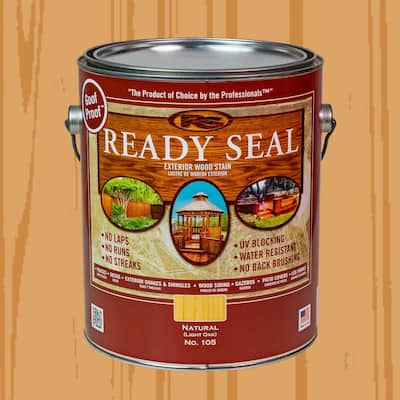 1 gal. Light Oak Exterior Wood Stain and Sealer