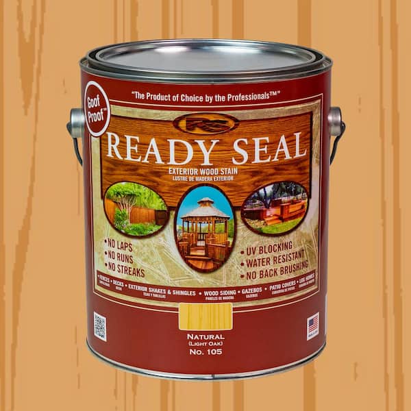 Ready Seal 1 gal. Natural Light Oak Exterior Wood Stain and Sealer
