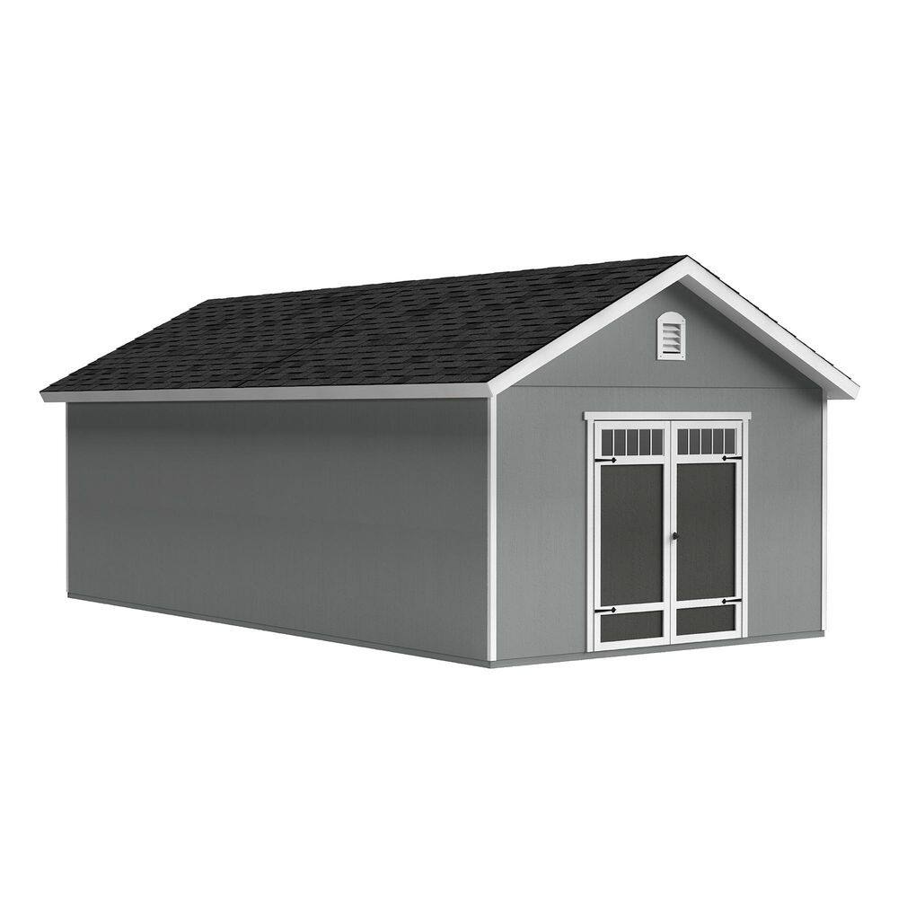 DIY Porter 12 ft. x 24 ft. Wooden Outdoor Storage Garden Shed with Floor Transom Window Doors (288 sq. ft. ) price history on PriceWatchPro