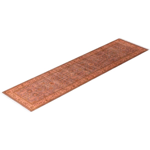 Overdyed Gray 2 ft. 7 in. x 10 ft. 2 in. Wool Indoor Area Rug