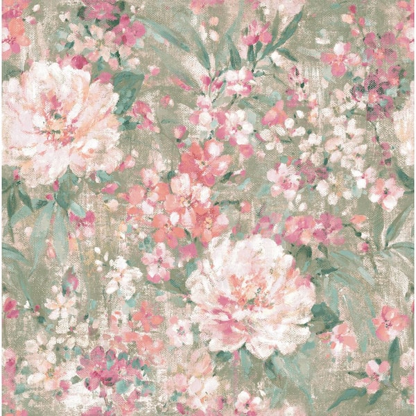 Laura Ashley Mayville Hedgerow Green Wallpaper