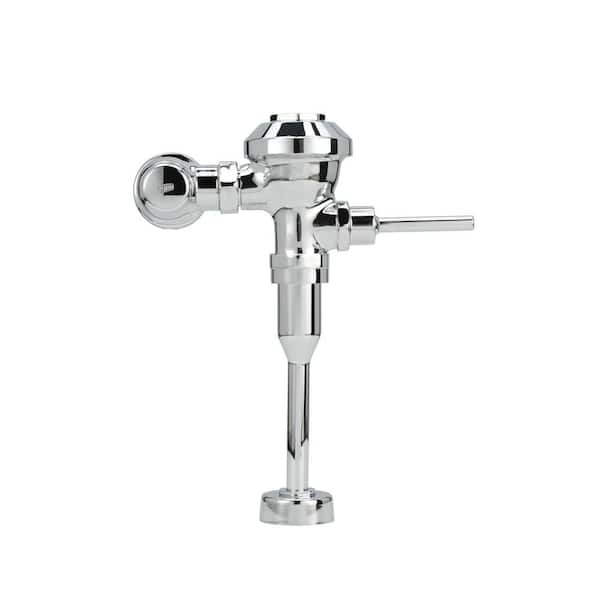 Zurn Aquaflush Exposed Manual Diaphragm Flush Valve with 0.5 GPF, Sweat Solder Kit, and Cast Wall Flange in Chrome