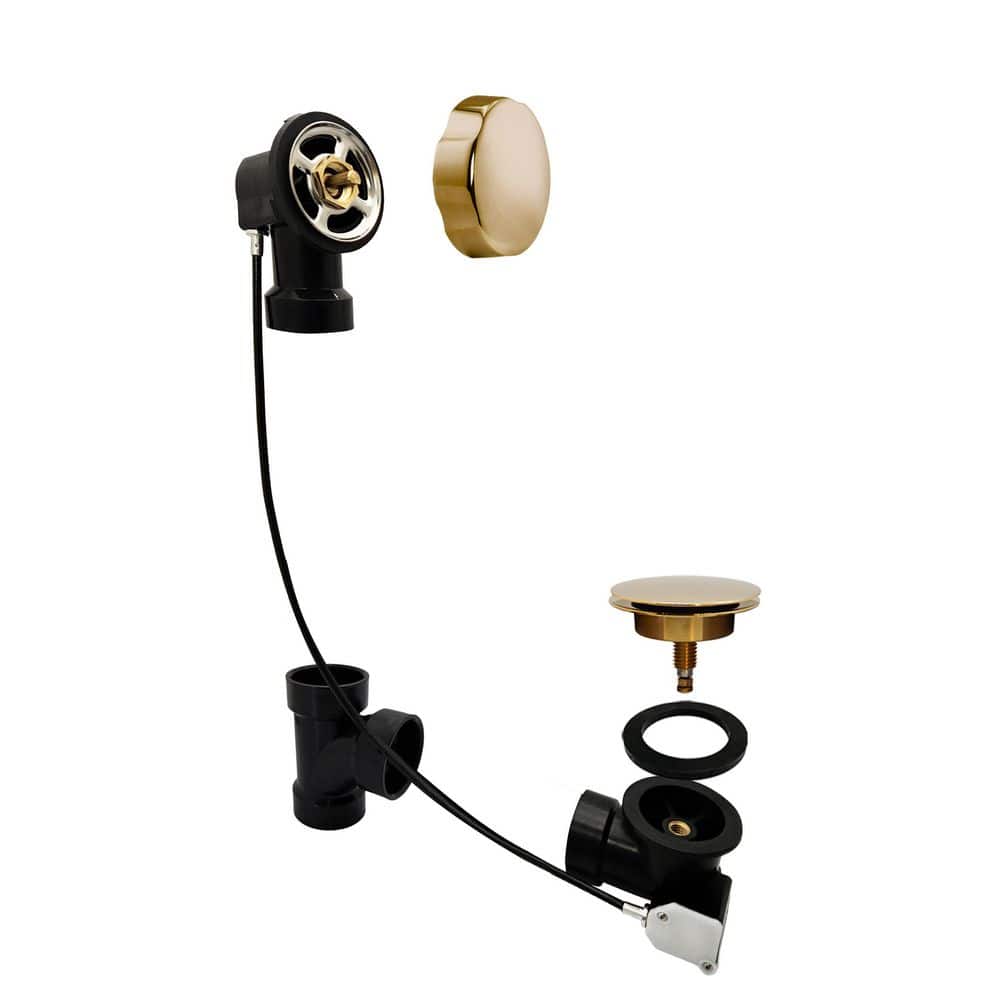 Sch. 40 ABS 35 in. Cable Drive Bath Waste Drain Kit, Polished Brass price history on PriceWatchPro