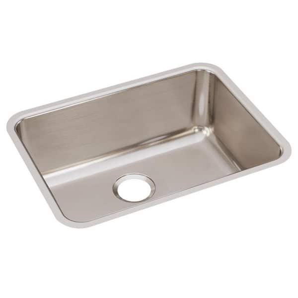 Elkay Lustertone Classic 26 in. Undermount Single Bowl 18-Gauge ...