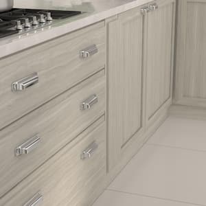 Torino Collection 5 1/16 in. (128 mm) Chrome Transitional Cabinet Cup Pull
