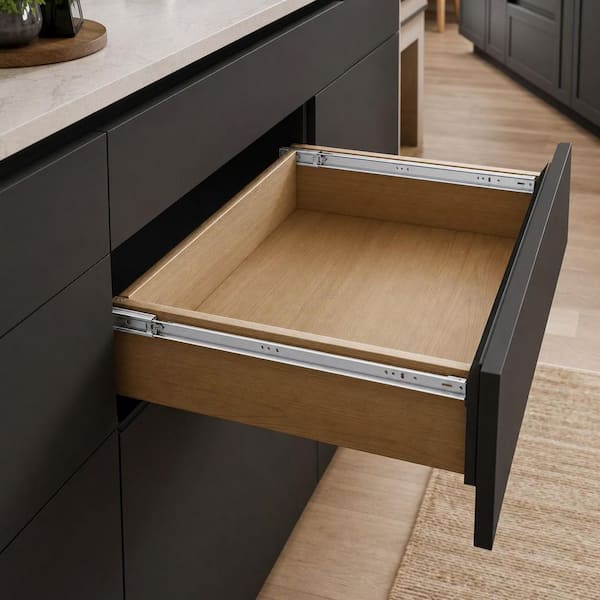 dresser drawer glides Maitys 2 Pcs Wood Slides Bottom Mount Classic 16 Inches Center Guide Track with Metal Slide Traditional Wooden Drawer Rails for Replacement Enjoy smooth PRE-ASSEMBLED Drawer Glides & Anti-Tip