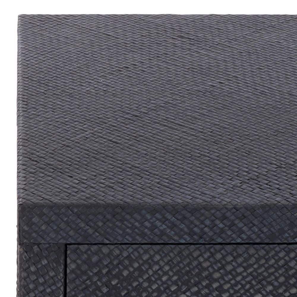Apis 17 in. Navy Rectangle Wood End Table - thumbnail 9