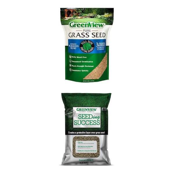 38 lbs. Fairway Formula Mulch with Fertilizer and 3 lbs. Kentucky Bluegrass Blend Combo