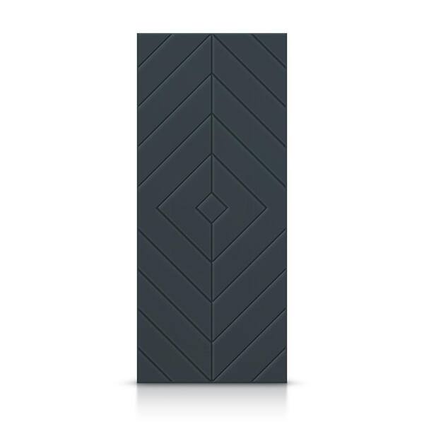 CALHOME 24 in. x 80 in. Hollow Core Charcoal Gray Painted Composite MDF Interior Door Slab