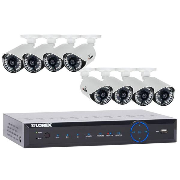Lorex 12-Channel 960H Surveillance System with 1 TB HDD and (8) 700 TVL Cameras