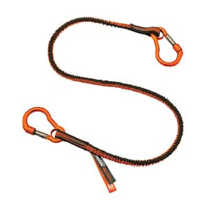 Orange and Gray Squids Standard Dual Carabiner Tool Lanyard