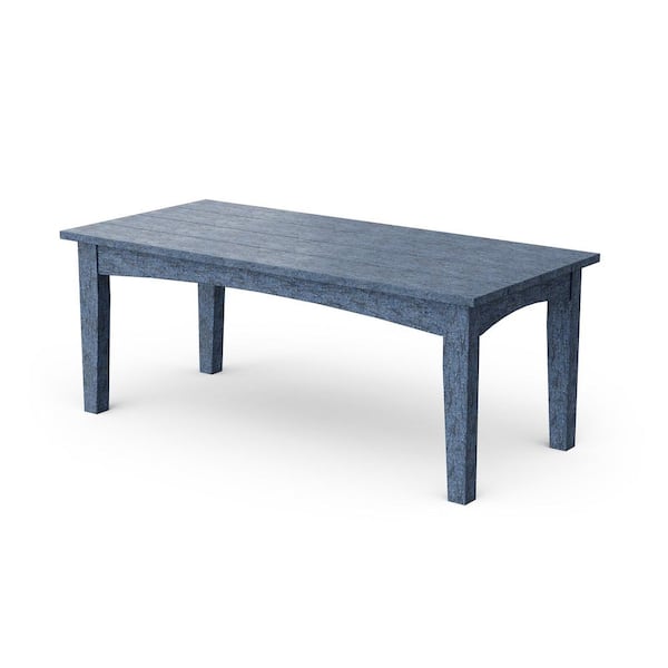 Wildridge Heritage Patriot Blue Round HDPE Plastic Outdoor Deep Seating Coffee Table