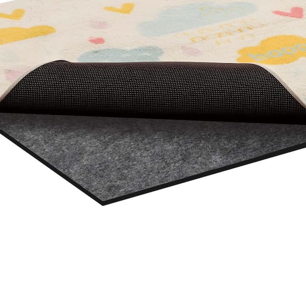 Rug Pad 8 x 5 ft., Non-slip Carpet Area Pad, Rug Mat Padding with Dual Surface Felt Cushion & Rubber Gripper