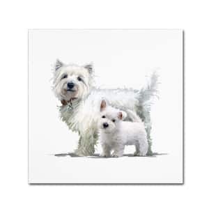 14 in. x 14 in. "Westie" by The Macneil Studio Printed Canvas Wall Art