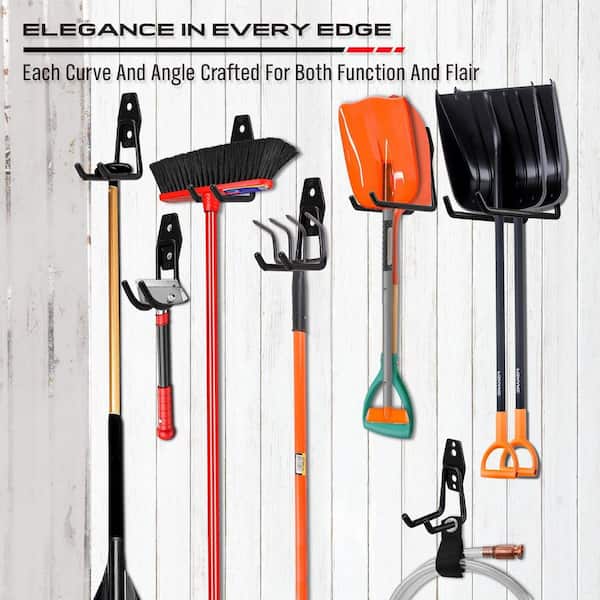 YICHUHAOXI Garage Tool Storage Set 7.9 in. Black Stainless Steel