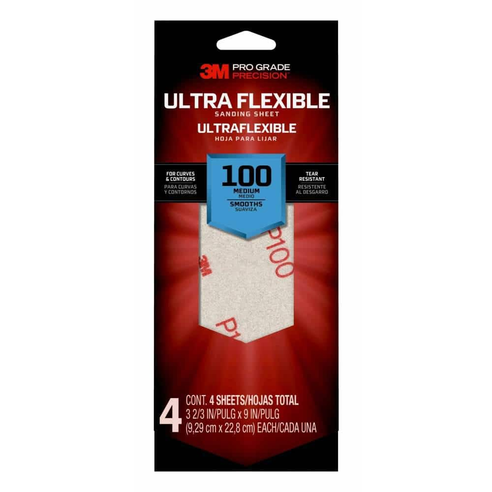 Feuilles abrasives x10 3M Flexible et résistant finition optimale à 8,40 €