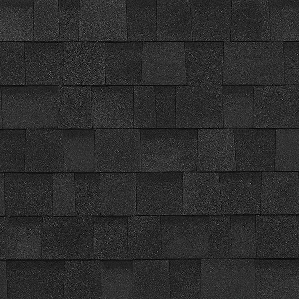 Oakridge Onyx Black Algae Resistant Laminate Architectural Roofing Shingles (32.8 sq. Ft. per Bundle) (21 Pieces)