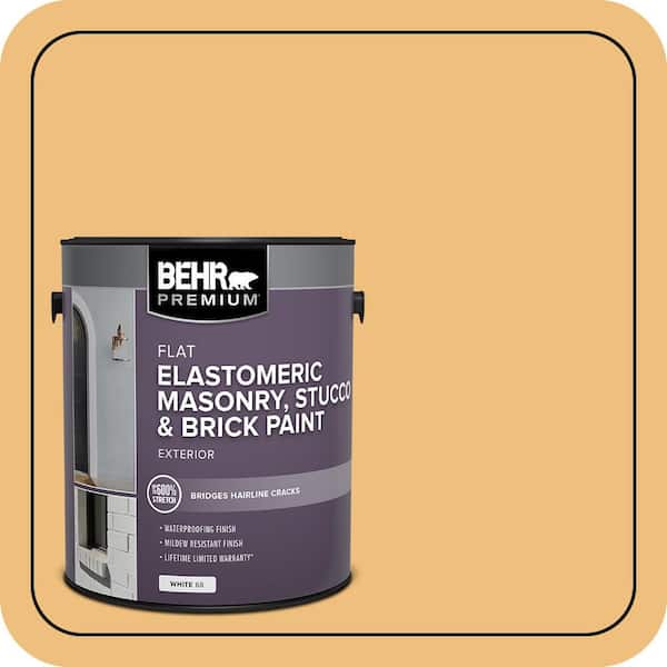 1 gal. #MS-36 Mayan Maize Elastomeric Masonry, Stucco and Brick Exterior Paint