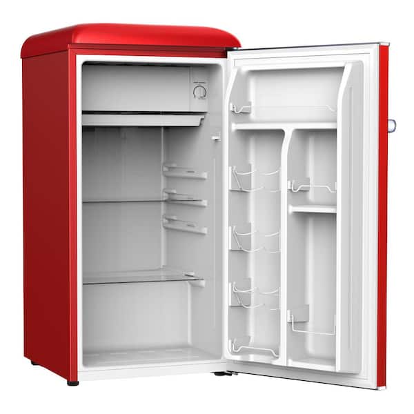 Galanz 4.6-cu ft Standard-depth Freestanding Mini Fridge Freezer  Compartment (Hot Rod Red) ENERGY STAR at