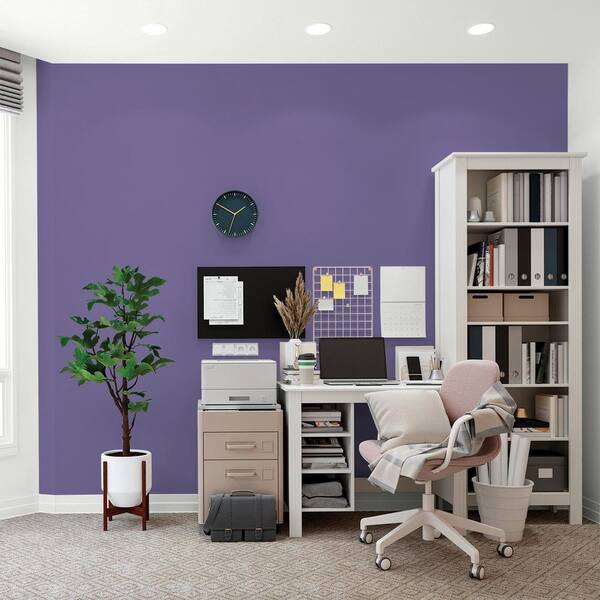 Glidden Diamond 1 gal. Purple Grapes PPG1175-6 Flat Interior Paint