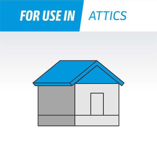 Class A Fire-Rated Blown-In Fiberglass Loose Fill Sound-Reducing EcoFill Attic Insulation - USA Made, 28.6 lbs. (1-Bag)