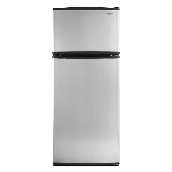 Whirlpool 17.6 cu. ft. Top Freezer Refrigerator in Stainless Steel-DISCONTINUED