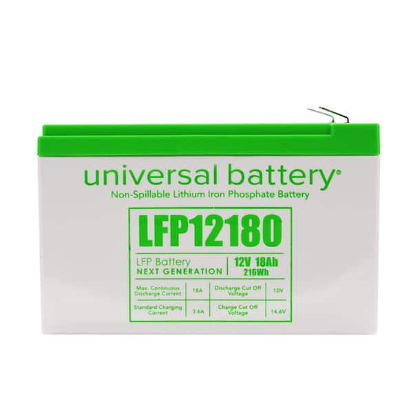 UPG 12.8-Volt 103 Ah Lithium LFP Rechargeable Battery with I8 Terminals