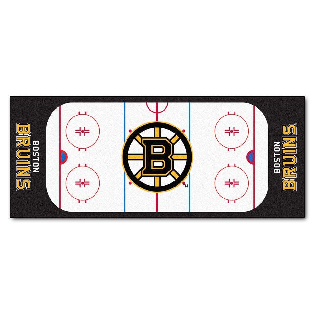 Boston Bruins Retro Alt Logo Rink Runner Mat - 29.5 x 72
