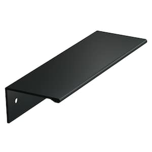 Edge Pull Collection 3-3/4 in (96 mm) Matte Black Drawer Pull
