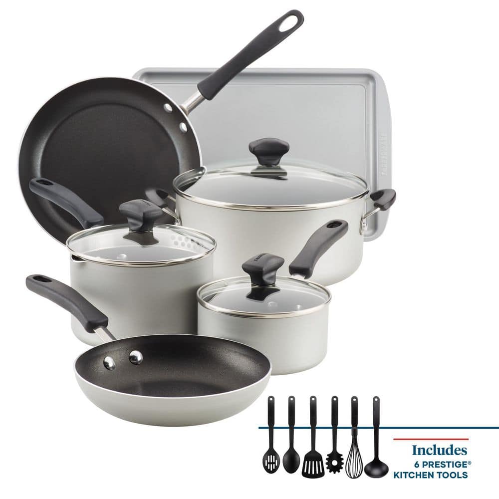 Farberware Classic Series Stainless Steel Cookware Set - Silver, 15 pc -  Metro Market