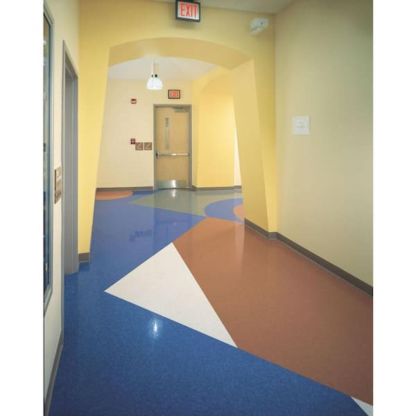 Imperial Texture VCT 12 in. x 12 in. Blue Cloud Standard Excelon Commercial Vinyl Tile (45 sq. ft. / case)