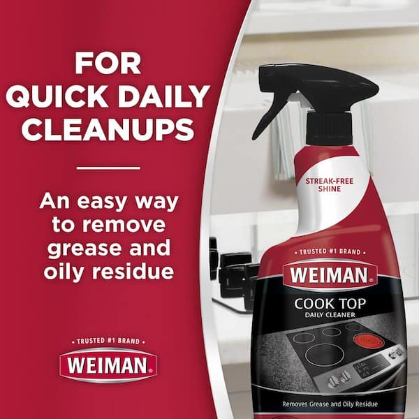  Weiman Cooktop Cleaner for Daily Use (2 Pack) Streak