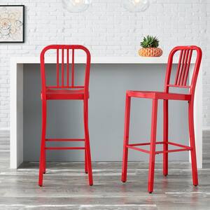 red bar stools the range