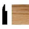 HOUSE OF FARA 3/4 in. x 3 in. x 8 ft. Red Oak Wood Wainscot Baseboard ...