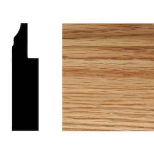 HOUSE OF FARA 3/4 in. x 4 in. x 7 ft. Oak Wood Ribbed Fluted