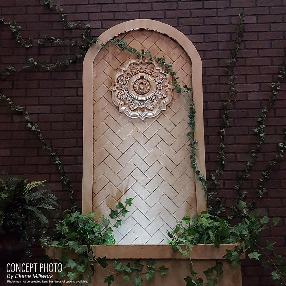 Pot of Cream Polyurethane Spring Leaf Ceiling Medallion