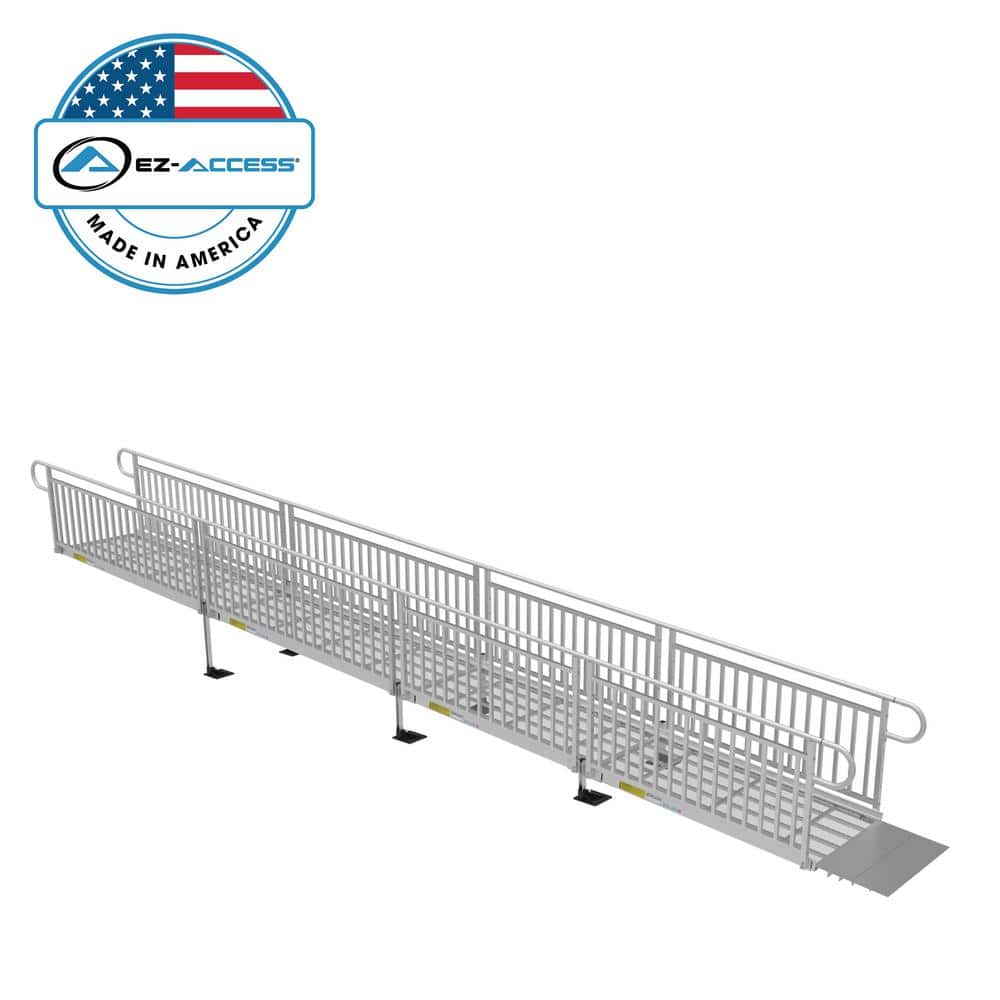 PATHWAY 3G 28 ft. Wheelchair Ramp Kit with Expanded Metal Surface and Vertical Picket Handrails price history on PriceWatchPro