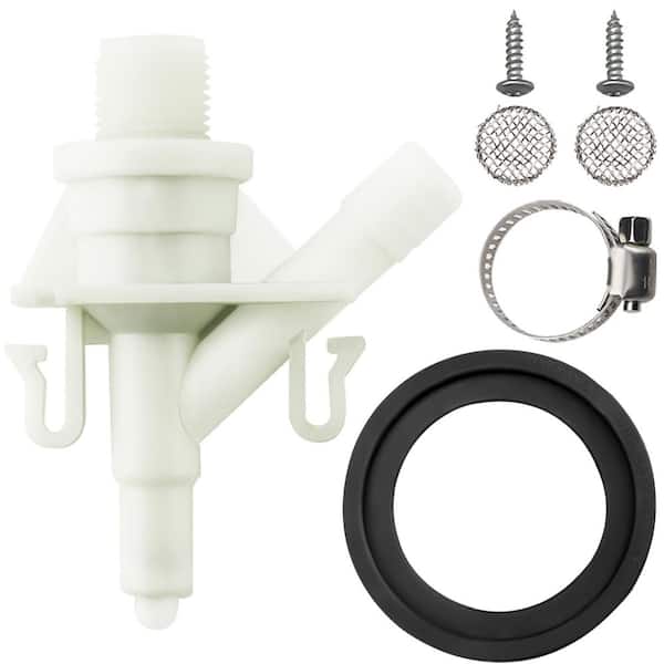RV Toilet Valve Replacement Kit Pedal Flush Freeze-Resistant Valve for 300 301 310 311 320 321 Toilets