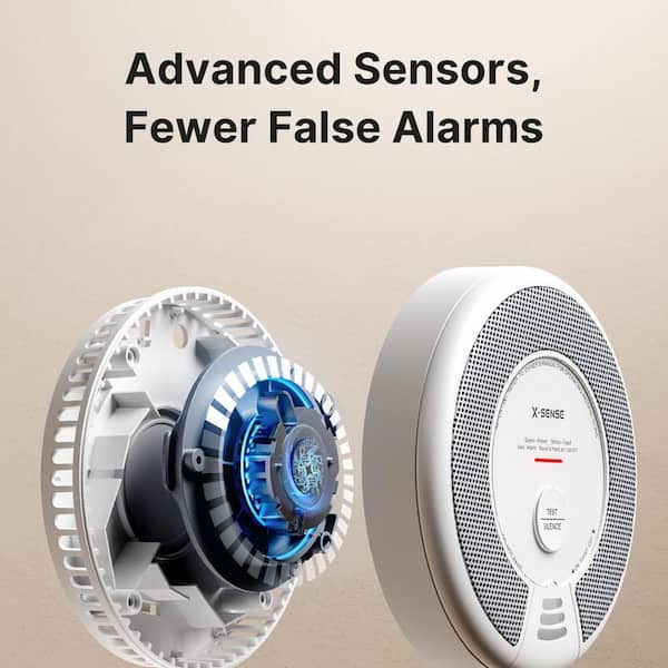 X-SENSE 10-Year Battery Wireless Interconnected Smoke and Carbon