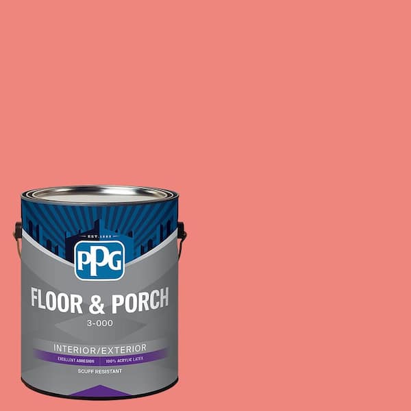 1 gal. PPG1189-5 Smoked Salmon Satin Interior/Exterior Floor and Porch Paint
