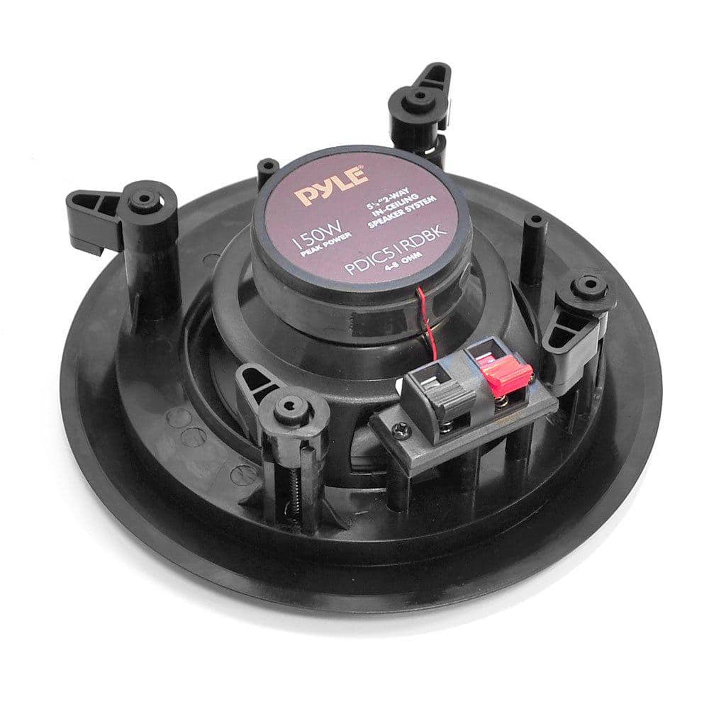In Wall or In Ceiling Stereo Speaker in Black