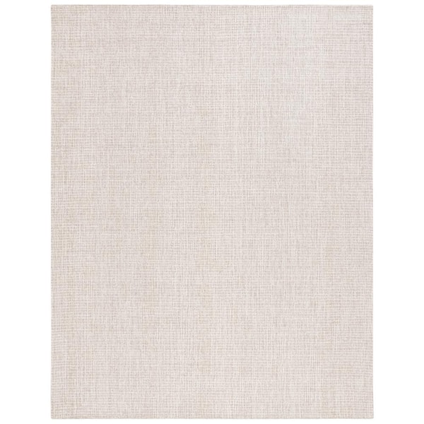 SAFAVIEH Martha Stewart Ivory/Gray 9 ft. x 12 ft. Muted Marle Solid Area Rug