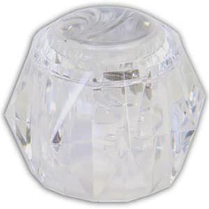 Single Round Knob in Clear for Delta Replaces RP17451