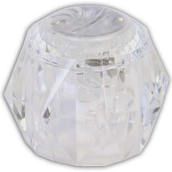 Everbilt Single Round Knob in Clear for Delta Replaces RP17451