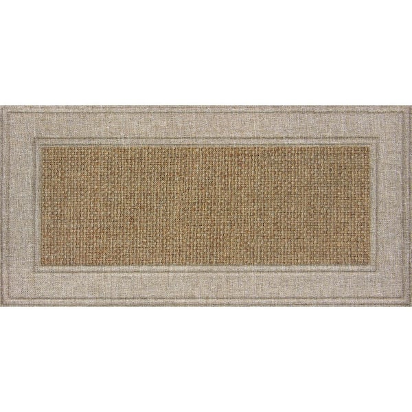 StyleWell Basket Weave 23 in. x 47 in. Sisal Doormat