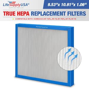 True HEPA Filter Replacement Compatible with Homedics AF-10FL AR-10 AF-75FL AF-75 AT-75 Hypoallergenic Air Purifier