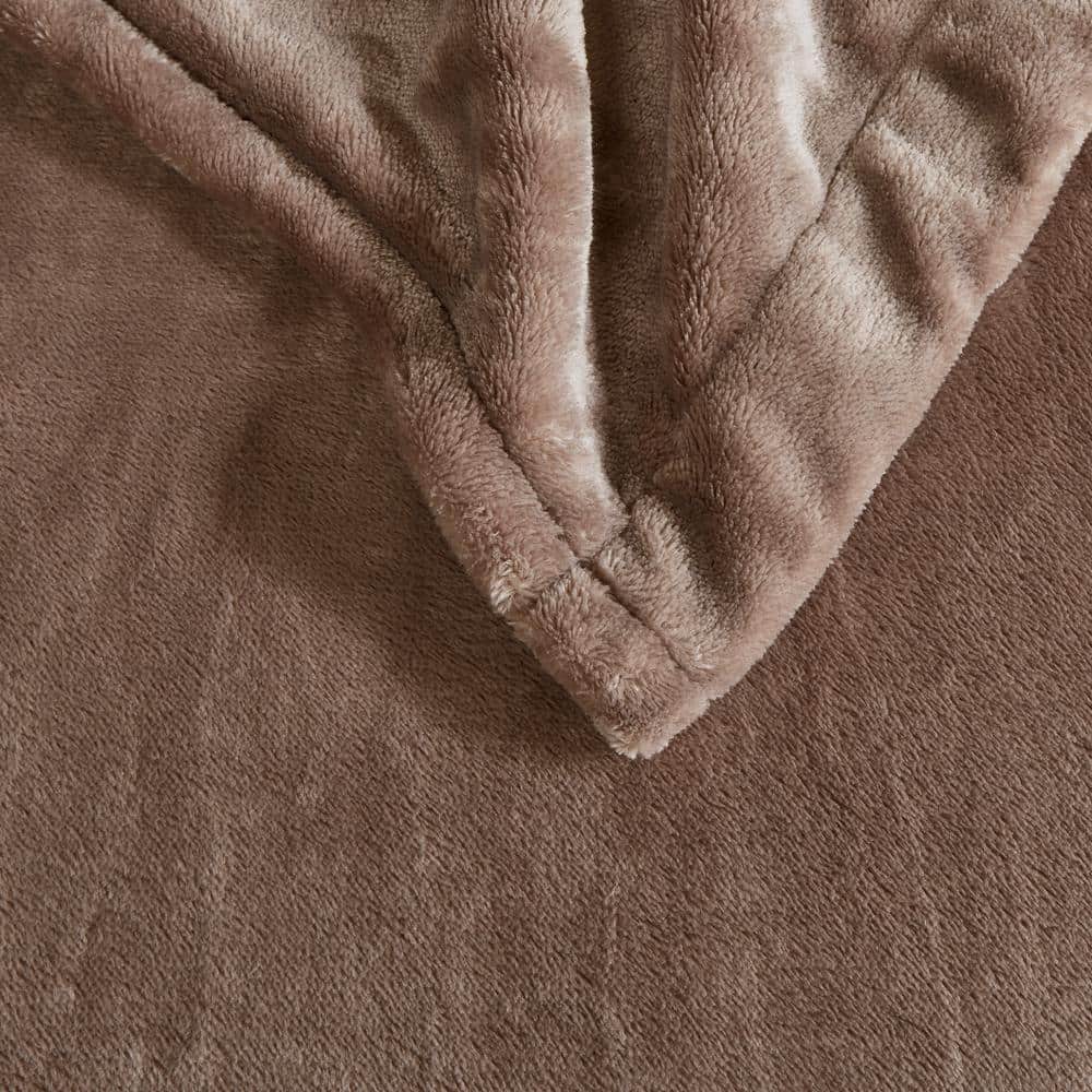 Queen Mink Plush Heated Blanket with Dual Controllers